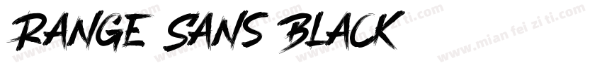 Range Sans Black字体转换